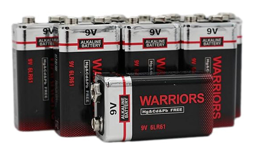 Industrial 9 Volt Alkaline Batteries