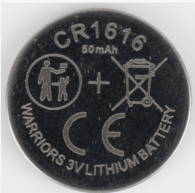 Pilas tipo botón y moneda CR1616 de 3 V